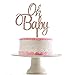 Rose Gold Glittery Baby Shower Cake Topper for Baby Shower Party,Gender Reveal,1st Birthday Party Decorations