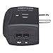 Tripp Lite 2 Outlet Portable Surge Protector Power Strip, Direct Plug In, Tel/Ethernet Protection, TRAVELER100BT