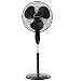 Honeywell Double Blade 16 Pedestal Fan Black With Remote Control, Oscillation, Auto-Off & 3 Power Settings
