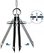 SanSiDo Precision Compass Geometry Set with Lead Refills and Carry Bag Perfect for Student Artist Designer Professional Metal Compass for Geometry, Math, Drawing, Drafting, School