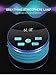 Shower Speaker Radio with Bluetooth, IPX7 Waterproof Portable Wireless Speaker with LED Mood Lights, Suction Cup, 5W Driver, Buit-in Mic, Hands-Free(Blue)