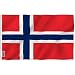 Anley Fly Breeze 3x5 Foot Norway Flag - Vivid Color and UV Fade Resistant - Canvas Header and Double Stitched - Norwegian Nordmann National Flags Polyester with Brass Grommets 3 X 5 Ft