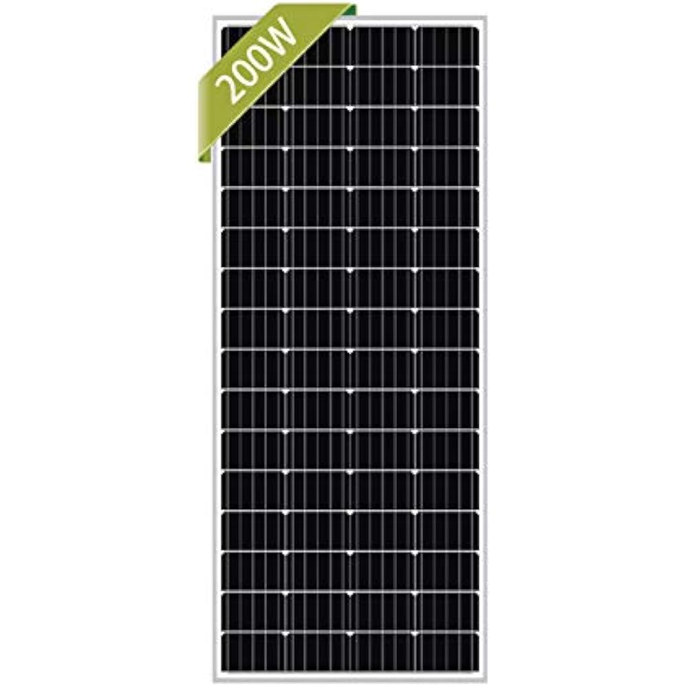Newpowa 200W Monocrystalline Watt 12V Solar Panel High Efficiency Module RV Boat 692618974271 eBay