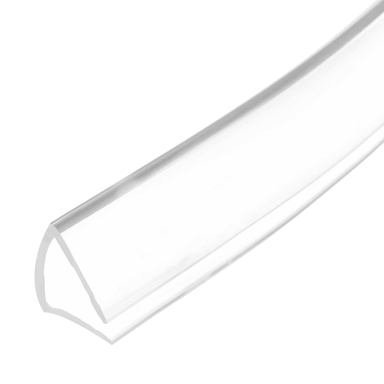 PATIKIL Rubber Seal Strip, Flexible U Channel Edge Trim Waterproof Edge Protector Soundproof Door Seal Strips for Sheet Metal Car, Fit 29/64"(11.5mm), 9.84 ft Length, Transparent