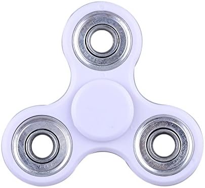 Spinner Fidget Toy, Olaudem Fast Tri Fidget Hand Spinner Anti-anxiety 360 Finger EDC Spinner Perfect Gift for ADD, ADHD, Killing Time and Autism Adults Kids, White
