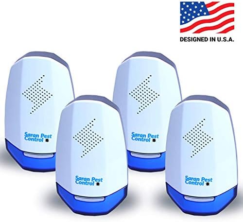 2019 Ultrasonic Pest Reject Repeller - Plug In Electronic - 4 Pack | Eco Friendly Non-Toxic| Repel Mosquitoes, Ants, Bed Bugs, Mice, Roaches, Rats, Squirrels, & Spiders | NO Batteries Needed