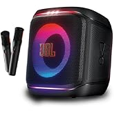 JBL PartyBox Encore 2 (with 2 Mics) - Portable Party Speaker with Two Digital Wireless Mics, 100W Powerful Sound, AI Sound Bo