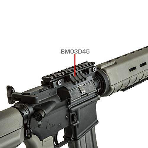 Low Profile Tactical Picatinny/Weaver 45 Degree Angle Mount, 1.37" Long with 3 Slots