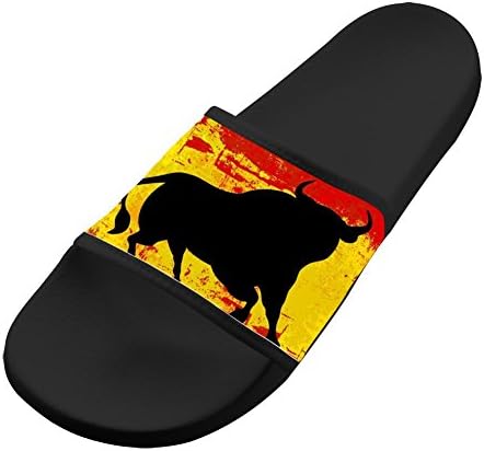 Dlongge Spanish Bullfight Comfortable Slipper Summer Sandal Cool graffiti Designs For Men & Women
