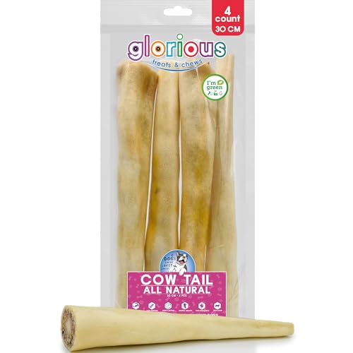 Glorious Treats and Chews Natural Beef & Cow Tail Dog Chews, Premium, Healthy Treats & Bones for Dental Health, No Additives — image 1