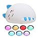 Night Light for Kids, One Fire Nightlights for Children, Baby Cute Cat Soft Silicone Animal Nursery Kitty Lamp, Tap Control Colorful Breastfeeding Toddler Lamps for Bedroom, Birthday Gifts for Girls