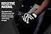 RIMSports Bike Gloves for Men & Women - MTB Gloves w/Microfiber Thumb - Ideal Mountain Biking Gloves & Cycling Gloves - Reflective Biking Gloves - Premium Bicycle Gloves & Riding Gloves w/Gel Padding