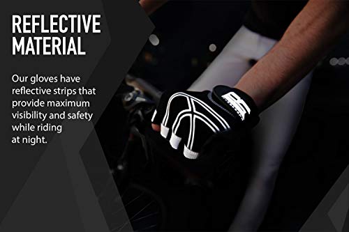 image for RIMSports Bike Gloves for Men & Women - MTB Gloves w/Microfiber Thumb 