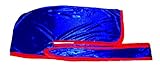 Rimix Silky Durag 360, 540, and 720 Waves Extra Long and Wide Straps Limited Edition (Blue/Red)