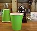 Yes!Fresh Hot Party Paper Cups, 8 Ounce, 50 Count, Multiple Colors (Green)