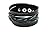 Modern Fantasy Classical Black Braided Length Smooth Surface Snap Closure Length Leather Wrap Bracelet