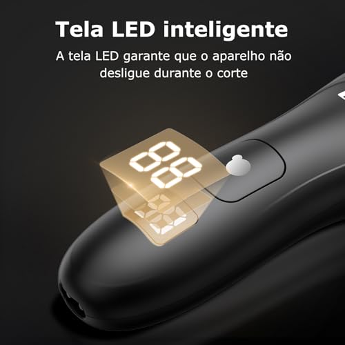ENSSU Aparador de Pelos Íntimos Masculino, Maquina de Barbear Multifuncional, Barbeador Elétrico com Lamina Segura, IPX7 A Provad'Agua, Recarregável 1H, perfeito para Barba, Virilha, Peito, Abdomen, Axilas e Púbicos