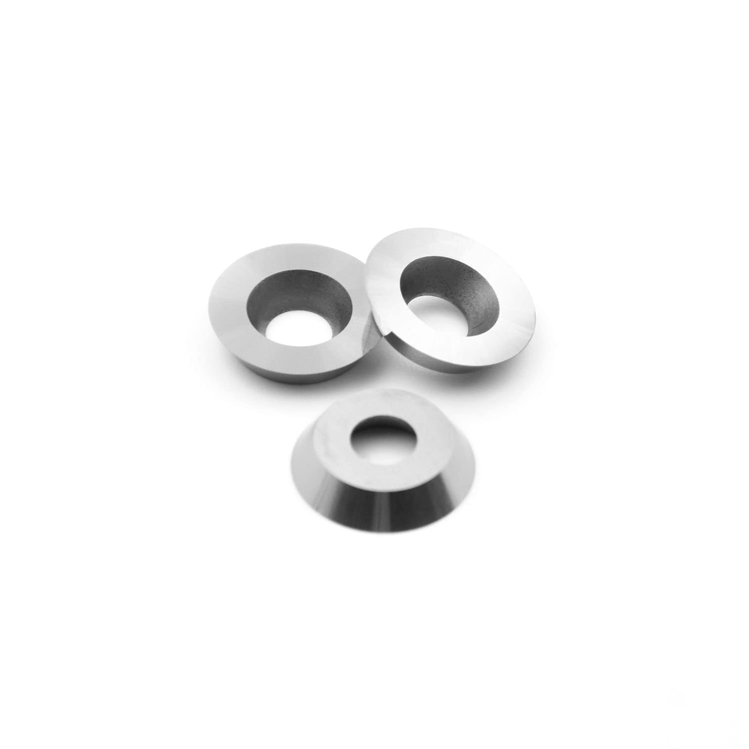 CDBP 12mm(1/2 inch) Round Carbide Inserts for Woodturning, R12x2.5mm Indexable Carbide Cutter fits for DIY Woodworking Lathe Wood Turning Finisher Hollower Tools, Ci3, 3pcs