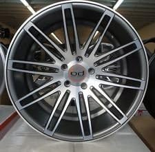 20" INCH STAGGERED BLAQUE DIAMOND BD-2 WHEELS RIMS &amp; TIRES AUDI MBZ BENTLEY DUB