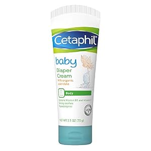 Image of Cetaphil Baby Diaper Cream with Organic Calendula, Vitamin B5 and E , 2.5 Ounce