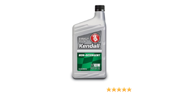 Kendall 1042767 non-detergent SAE 10 W Motor Oil – 1 Quart Botellas (funda de 12)