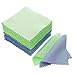 JUANYA 100pcs Jewelry Cleaning Cloth Polishing Cloth for Sterling Silver Gold Platinum (Green Blue)