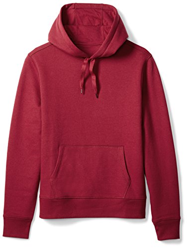 Amazon Essentials Men's Hooded Fleece Sweatshirt, Red, X-Large