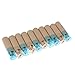 Dengguoli 10 Tubes x 6 Pcs Color Pencils with Kraft Paper Container Holder for Wedding Party Favours Bag Fillers (Random Colored Lid)