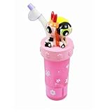 The Powerpuff Girls Blossom Bubbles & Buttercup 3D Figurine Tumbler Cup With Straw