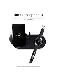Cargador inalámbrico Samsung Duo, soporte de carga rápida y almohadilla, (certificado restaurado)