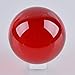 LONGWIN 40mm(1.6 inch) Solid Mini Fengshui Crystal Ball Healing Crystals(Red)