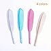 12 PCS Feather Gel Ink Pens, Artifical Feather Pens, Creative Office Supplies Students Stationery, 0.38mm Fine Point (Black Ink)