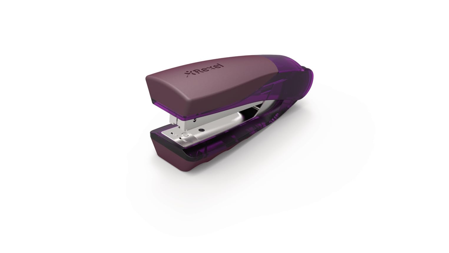 Rexel Centor Half Strip Stapler, 25 Sheet Capacity, Uses 24/6 and 26/6 Staples, Includes Staples, Metal Body, Purple, 2101014
