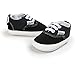 RVROVIC Baby Boys Girls Shoes Canvas Toddler Sneakers Anti-Slip Infant First Walkers 12Color (13cm (12-18months), Black)