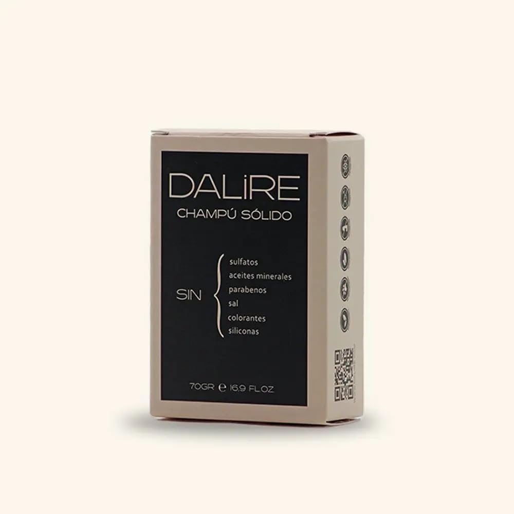 Solid Shampoo without Sulfates or Silicones | 70 g | Large | Extra Foam | Organic Shampoo in Pill | All Hair Types | Biodegradable and Natural