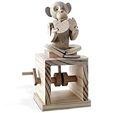 Timberkits Cheeky Monkey-Mechanical Wooden Construction Kit Model, Natural Wood