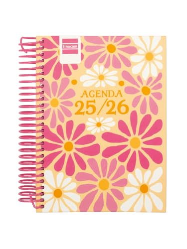 Finocam - Agenda Diva Corso 2025 2026 1 Giorno Pagina Settembre 2025 - Giugno 2026 (corso scolastico) + Luglio e Agosto Riassunti Spring Spagnolo