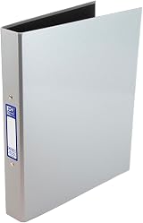 Oxford Premium A4 Ring Binder Silver 25mm 40mm Spine Laminated view 1