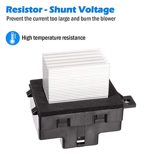 PartsSquare Blower Motor Resistor YH1825 Compatible with Ford Fusion,Mercury Milan 2006-2011 Fan Resistor Replacement for Lincoln MKZ 07-12 Replacement for Lincoln Zephyr 2006 Blower Resistor 4P1589