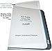 Clear Plastic Report Binding Covers 8-1/2 x 11 inch x 7 mil (216mm x 279mm x 175 microns) [pk of 100] unpunched Standard Letter Size Sheets, Square Corners