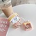 Gift-Hero [Milk Tea] Cartoon Case Compatible for Airpods, Soft Silicone Protective Cover Cute Fun Funny Fashion 3D Food Pattern Design Cool Unique Thin Accessories Kits Headphone Cases for Airpod 1&2thumb 3