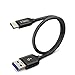 TITACUTE USB Type C Cable, Short Type C Cable 1FT Durable Nylon Braided Cords Fast Charge USB 3.0 Data Sync