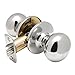 Designers Impressions Bedford Design Polished Chrome Round Passage Door Knob (Hall & Closet)