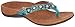 Vionic Women's Rest Floriana Toepost Sandal - Ladies Flip Flops with Concealed Orthotic Support Teal Snake 9 M US