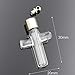 10 Pieces Cross Glass Vial Pendant Necklace Pendant Wish Bottle Charms Glass Locket