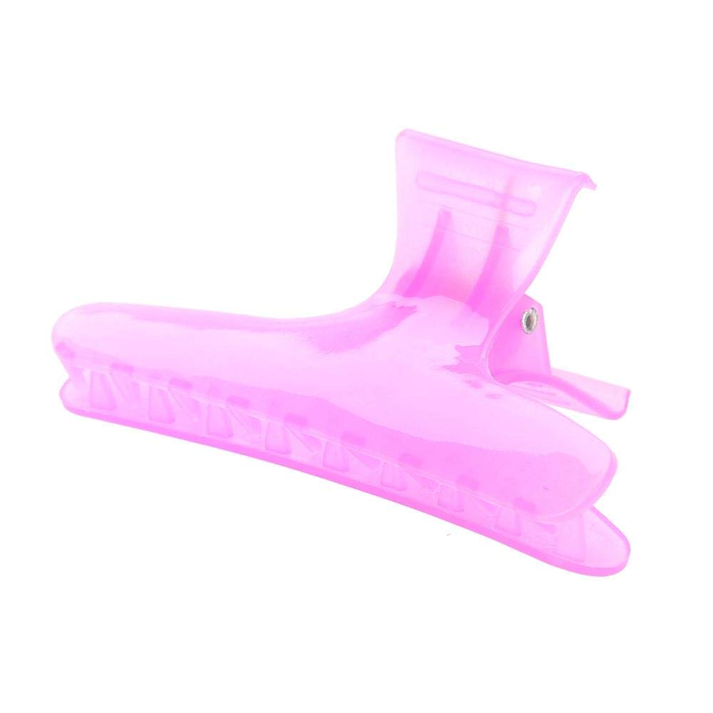 butterfly hair clipsButterfly Holding Hair Clip, Hair Section Claw Clamps Hairdressing Tool, No Slip Plastic Hair Barrettes Pure Color for Women Girls Kids (Clear)