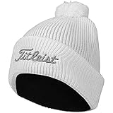 Titleist Pom Pom Winter Golf Stocking Hat Beanie (White)