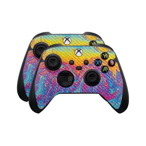 Carbon Fiber Skin Compatible with Microsoft Xbox Series X|S Controller (2 Pack)…