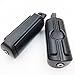 HTTMT MT216-051- BLACK Skull Foot Pegs Footrest Kit Compatible with Harley Dyna Glide Fat Bob Street Bob