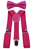 BODY STRENTH Boys Suspenders and Bow Tie Set
